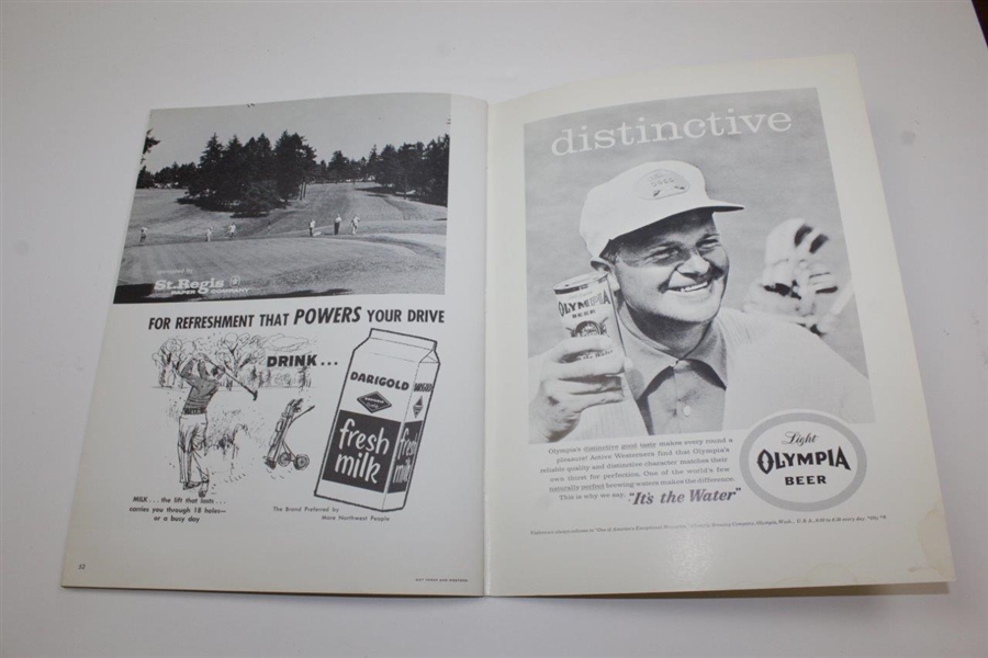 1961 The Walker Cup at The Seattle Golf Club Official Program
