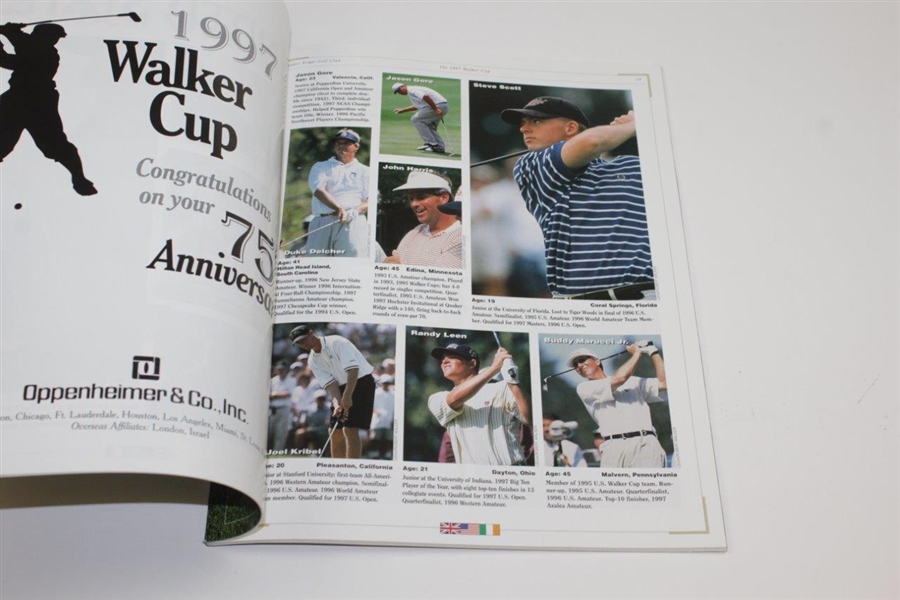1997 The Walker Cup at Quaker Ridge Golf Club Official Program