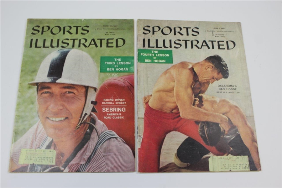 Five(5) Sports Illustrated Ben Hogan's Five Lessons Magazines