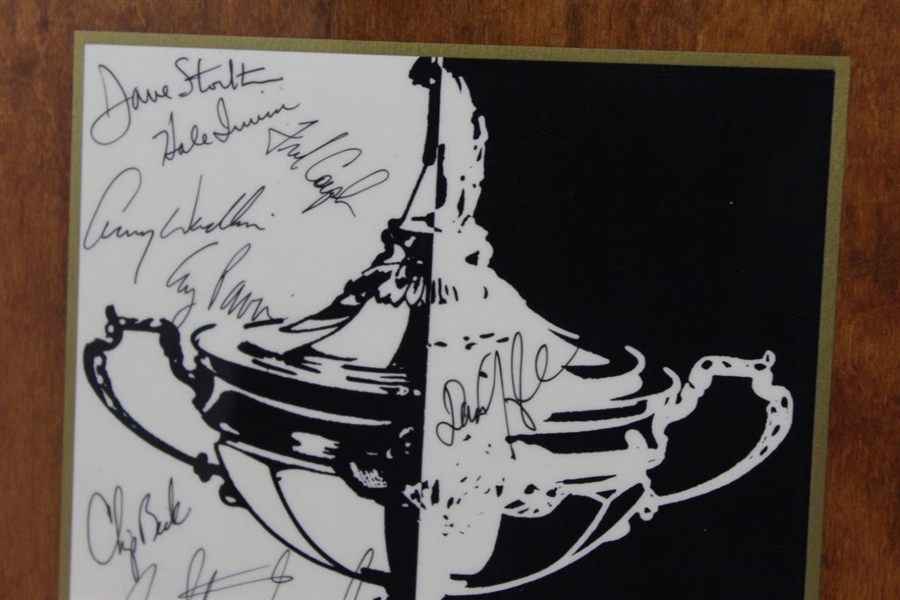 Ray Floyd's 1991 Ryder Cup Black/White Cup Image Signed by USA Team JSA ALOA