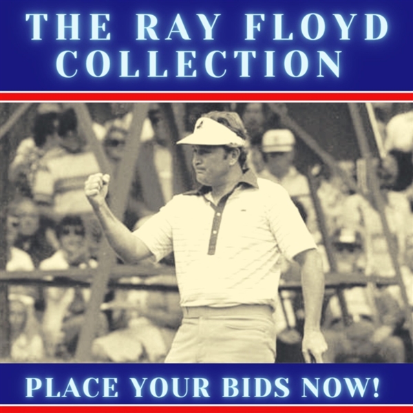 Ray Floyd's Inducted to PGA/World Golf Hall of Fame in 1989 Credentials Plaque