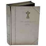 1989 The Ryder Cup at The Belfry Sterling Silver Book/Box Gifted To Maria Floyd from Players Wives