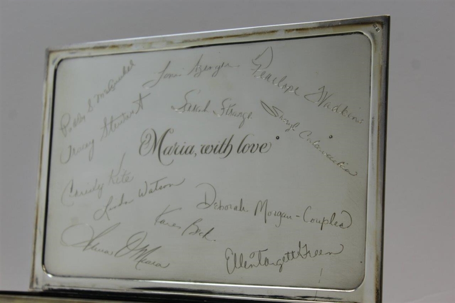1989 The Ryder Cup at The Belfry Sterling Silver Book/Box Gifted To Maria Floyd from Player's Wives