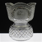 Champions Ray Floyd & Fred Couples 1990 RMCC Invitational Large Cut Glass Winners Trophy