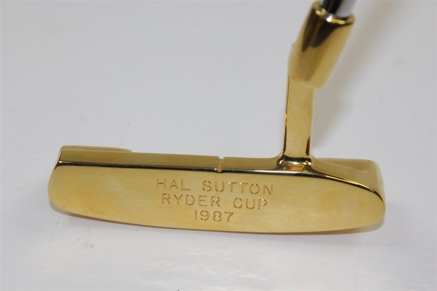Hal Sutton's Personal Gold Plated 1987 Ryder Cup PING PAL Putter