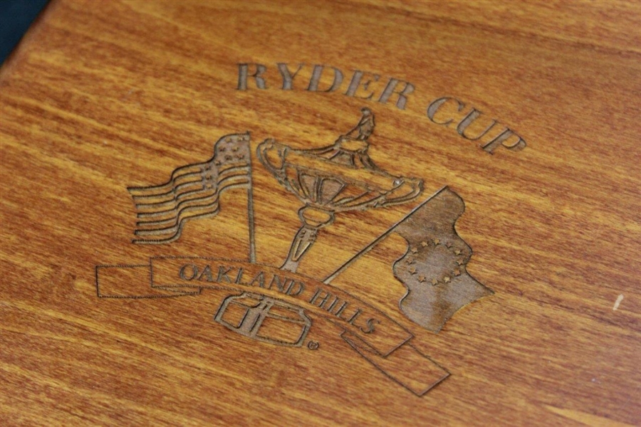 Hal Sutton's Personal 2004 Ryder Cup Gold Colored Sheffield Knife Set in Original Box - Captain