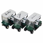 Arnold Palmer, Gary Player, & Hale Irwin Signed Miniature Golf Carts JSA ALOA