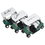 Arnold Palmer, Gary Player, & Hale Irwin Signed Miniature Golf Carts JSA ALOA