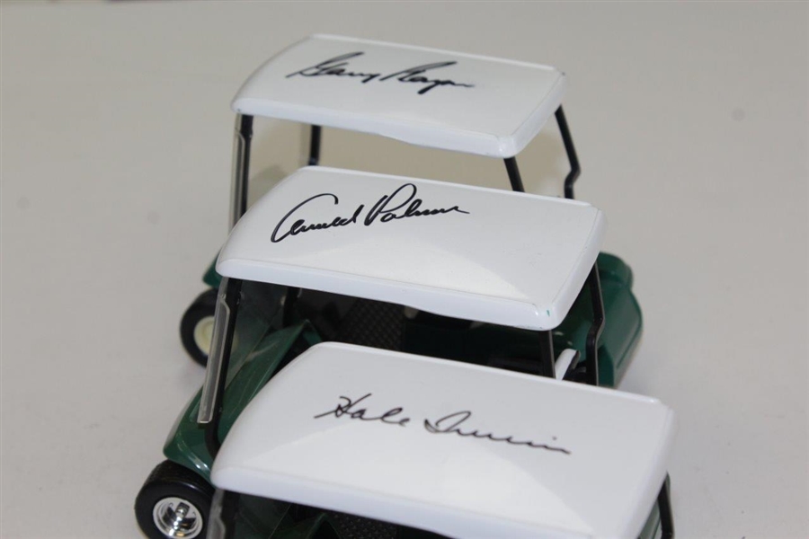 Arnold Palmer, Gary Player, & Hale Irwin Signed Miniature Golf Carts JSA ALOA