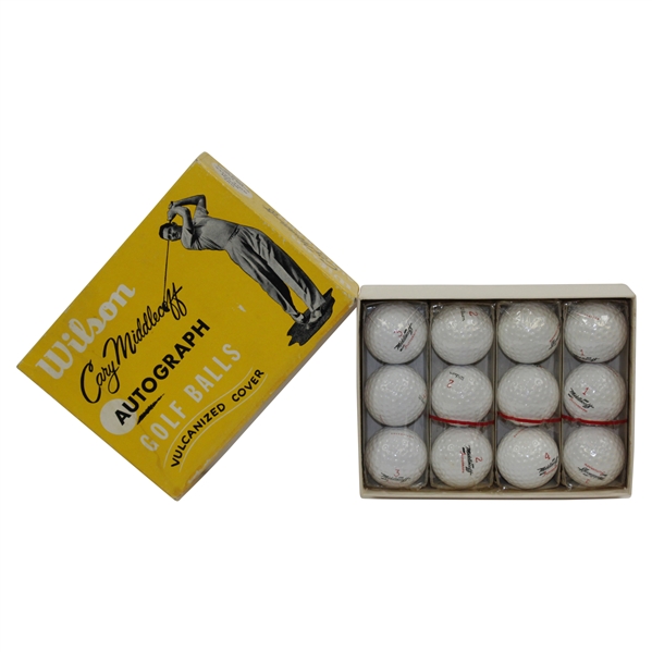 Dozen Wilson Vintage Cary Middlecoff Golf Balls - Unopened