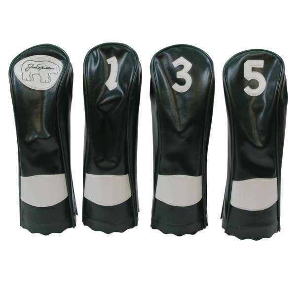 Set of Four(4) Classic Jack Nicklaus Green Vinyl Head Covers