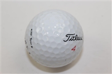 Doug Sanders Signed Titleist Golf Ball with '3/1/07 D.S.' Inscription JSA ALOA