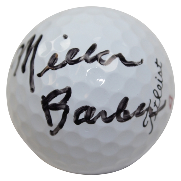Miller Barber Signed Titleist Logo Golf Ball JSA ALOA