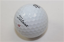 Miller Barber Signed Titleist Logo Golf Ball JSA ALOA