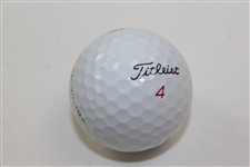 Miller Barber Signed Titleist Logo Golf Ball JSA ALOA