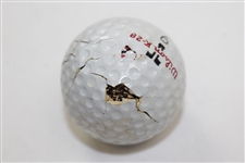 Sam Snead Signed Wilson K-28 Cracked Golf Ball JSA ALOA