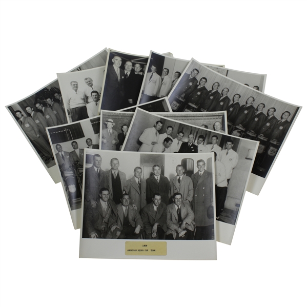 1929-1955 American & British Ryder Cup Team Photos - Lot Of 9