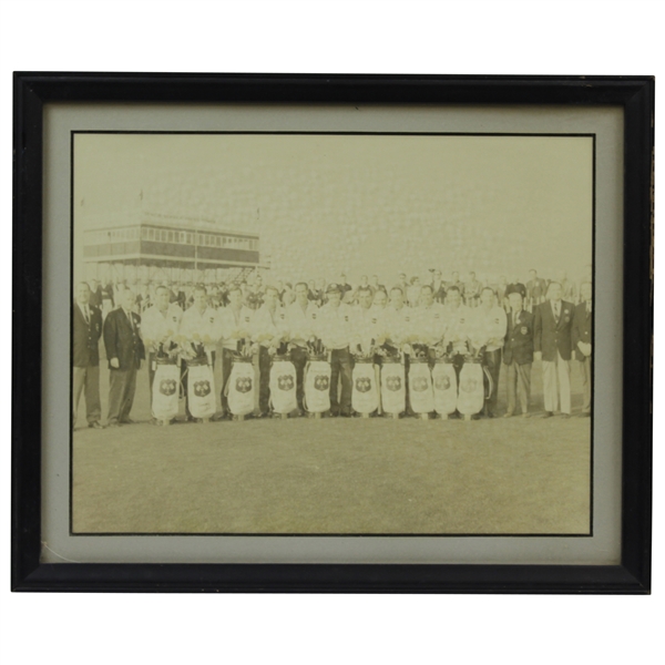 1965 United States Ryder Cup Team w/ Photo - Palmer, Nelson, & others - Framed