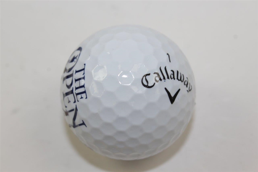 Collin Morikawa Signed The OPEN Championship Logo Ball with '-15' Inscription JSA #WIT719837