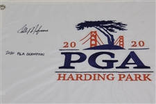Collin Morikawa Signed 2020 PGA at Harding Park Flag with '2020 PGA Champion' JSA #WIT719879