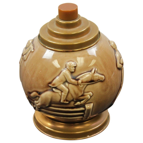 Circa 1920 Rookwood Golf Cigarette Dispenser with Sports Themes