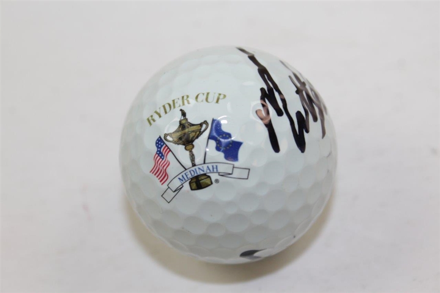 Matt Kuchar Signed 2012 Ryder Cup at Medinah Logo Golf Ball JSA ALOA