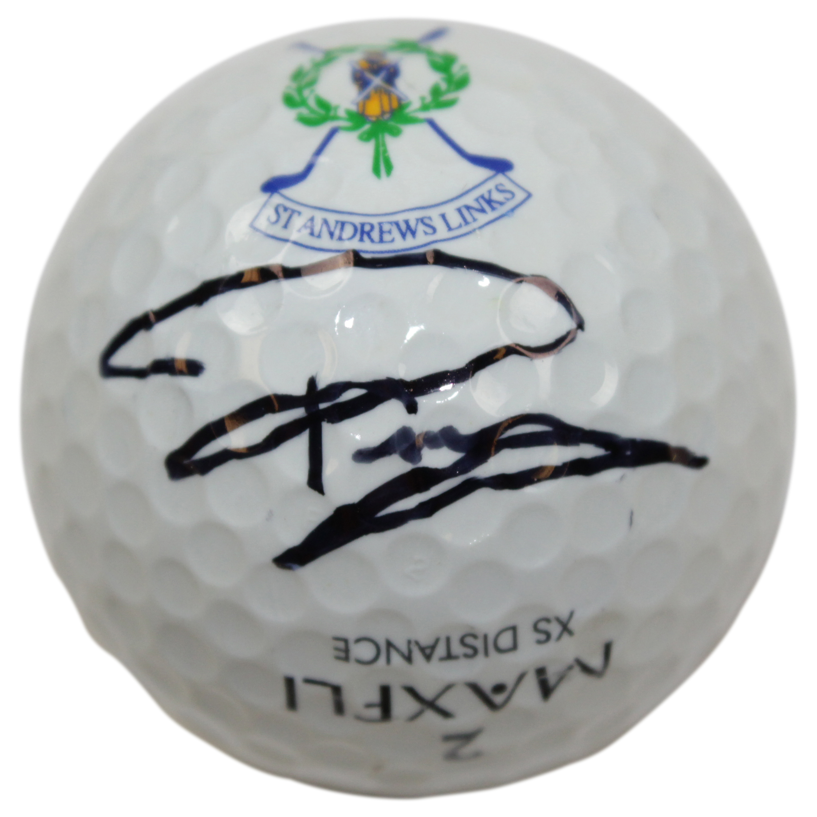 Lot Detail - Paul Casey Signed MaxFli St. Andrews Links Logo Golf