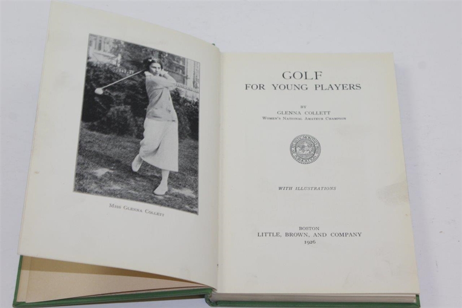 1926 'Golf: For Young Players' Book by Glenna Collett with Signed Compliments Card JSA ALOA