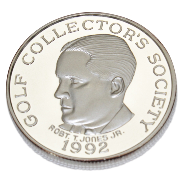 Bobby Jones 1992 Golf Collector's Society Silver Coin
