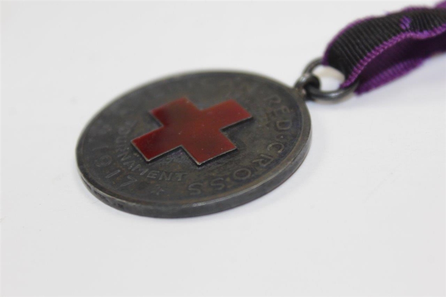 1917 Red Cross Liberty Tiffany Medal With Ribbon