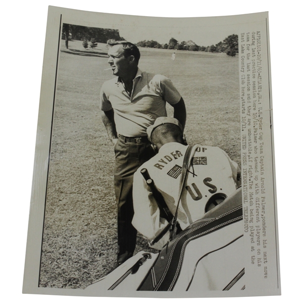 Arnold Palmer 1963 Ryder Cup Photo - United Press International Telephoto