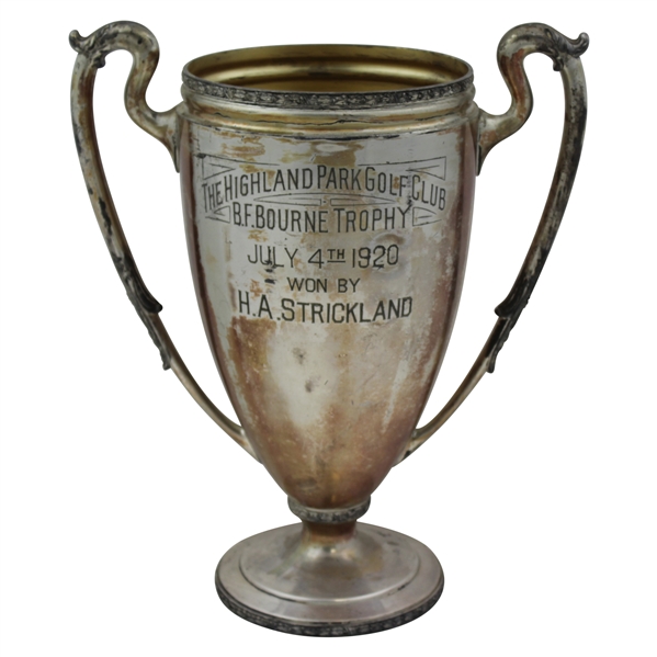 1920 Highland Park GC B.F. Bourne Trophy Won by H.A. Strickland - July 4th