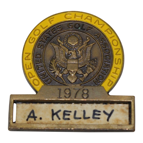 1978 US Open Contestant Badge - Al Kelly Mr. Monday
