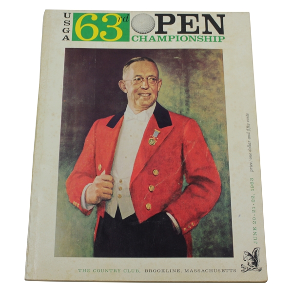 1963 US Open at The Country Club (Brookline) Official Program