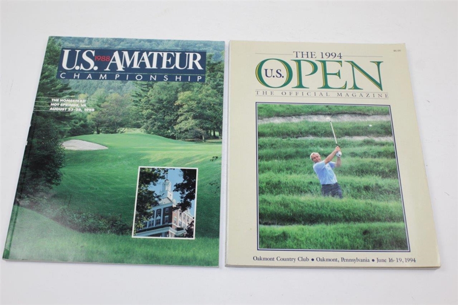 1988 & 1989(x2) US Amateur Programs with 1994 US Open Program
