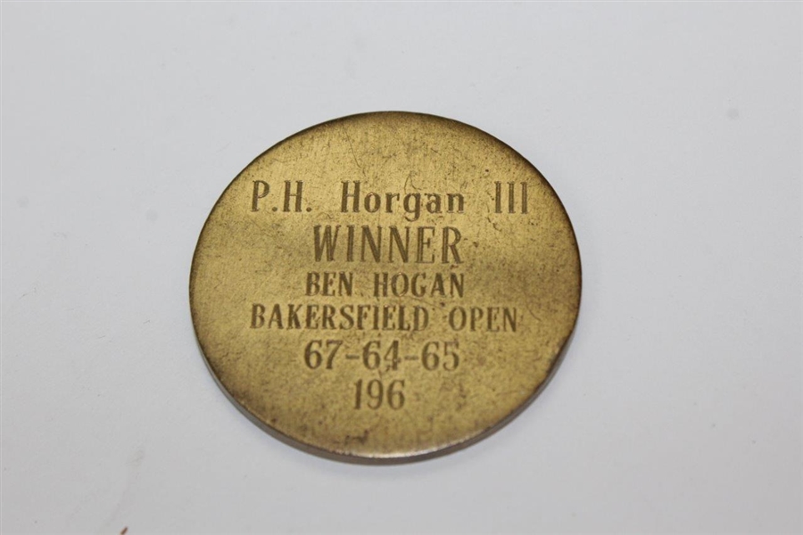 Ben Hogan In Pursuit Of Excellance 1965 Coin Won By P.H. Horgan III
