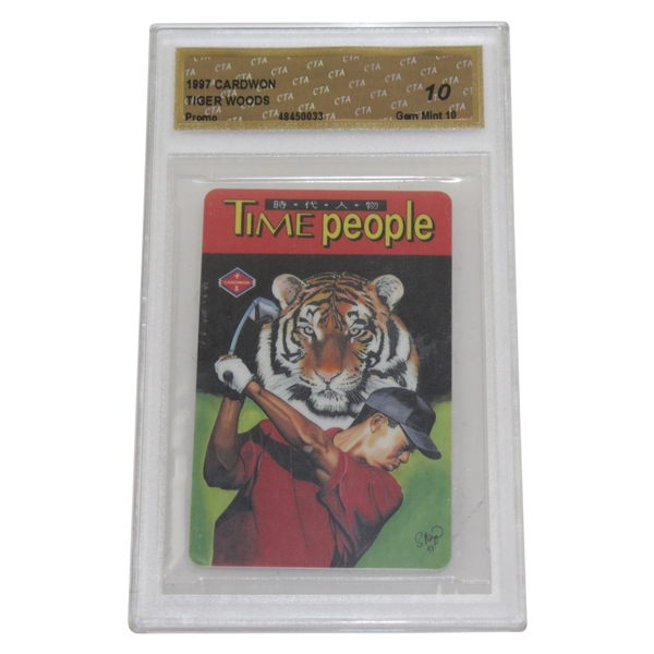 Tiger Woods 1997 Cardwon Time People Card - CTA Gem Mint 10