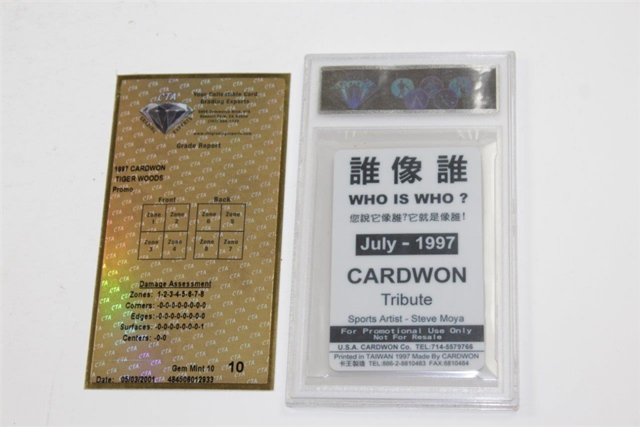 Tiger Woods 1997 Cardwon Time People Card - CTA Gem Mint 10