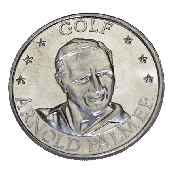 Arnold Palmer Rare 1971 Aluminum Top Performers Of The Past 25 Years Coin