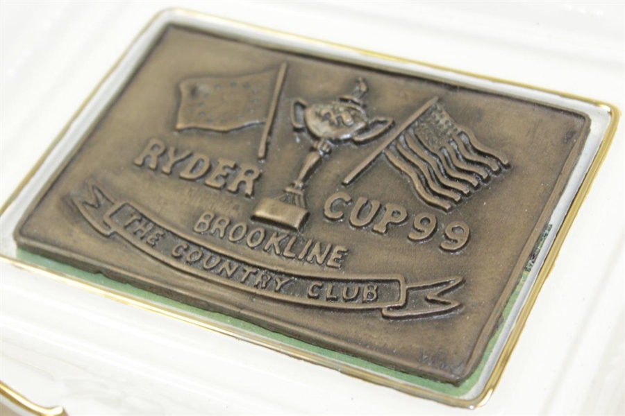 1999 Ryder Cup Brookline The Country Club Dish By Artist Bill Waugh