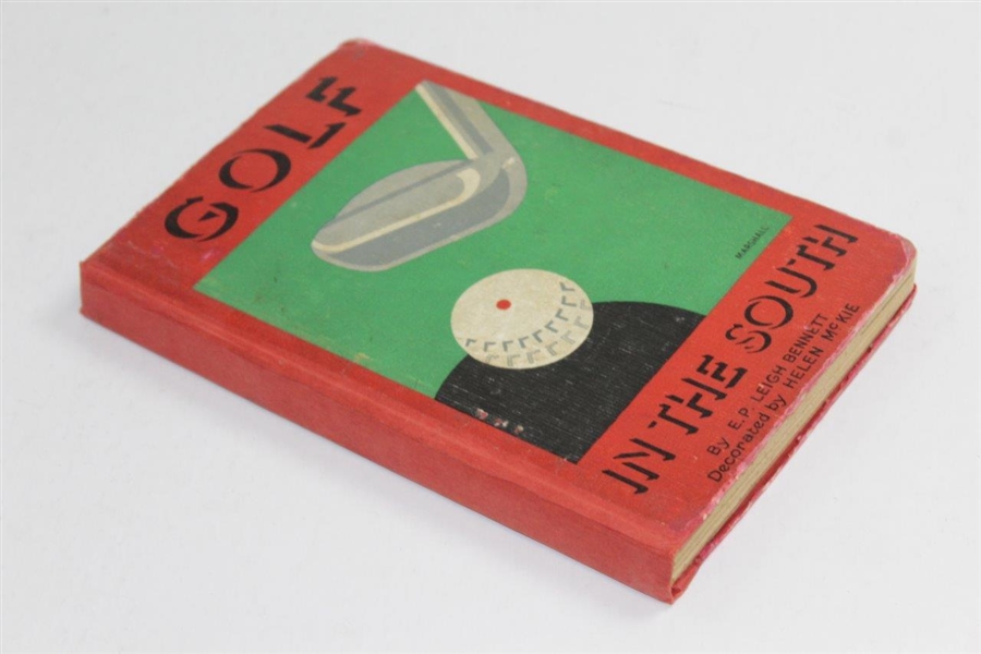 1935 'Golf In The South Book' by E.P. Benett - Repaired Spine