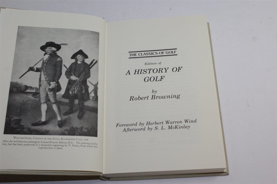 A History of Golf' Classics of Golf Edition Book by Robert Browning