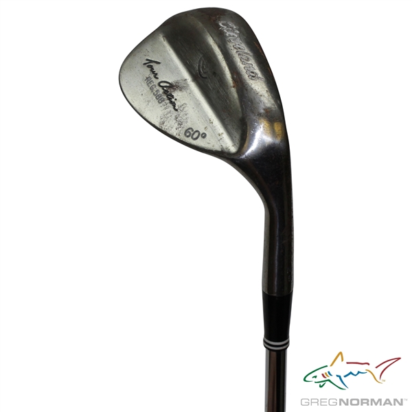 Greg Norman's Personal Used Tour Action Reg. 588 Cleveland 60 Degree Wedge - U Stamped on Face