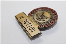 Hal Sutton's 1987 US Open Championship at The Olympic Club Contestant Badge