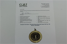 Champion Hal Sutton's 1982 Walt Disney World Golf Classic PGA Tour 10k Winner's Gold Medal