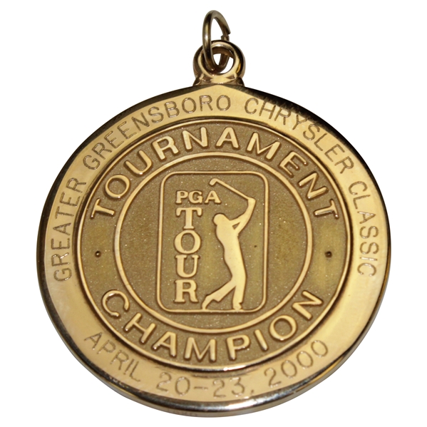 Champion Hal Sutton's 2000 Greater Greensboro Chrysler Classic PGA Tour 10k Winner's Gold Medal