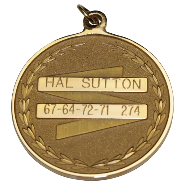 Champion Hal Sutton's 2000 Greater Greensboro Chrysler Classic PGA Tour 10k Winner's Gold Medal