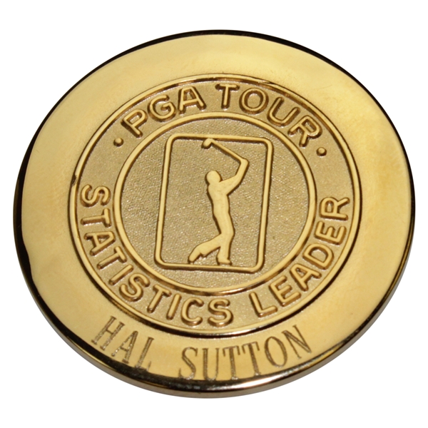 Hal Suttons 1998 PGA Tour Statistics Leader Medal - Total Driving