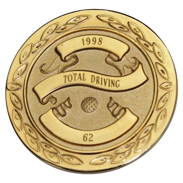 Hal Sutton's 1998 PGA Tour Statistics Leader Medal - Total Driving