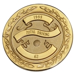 Hal Sutton's 1998 PGA Tour Statistics Leader Medal - Total Driving